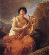 VIGEE-LEBRUN, Elisabeth Portrait of der Madame de Stael als Corinne china oil painting artist